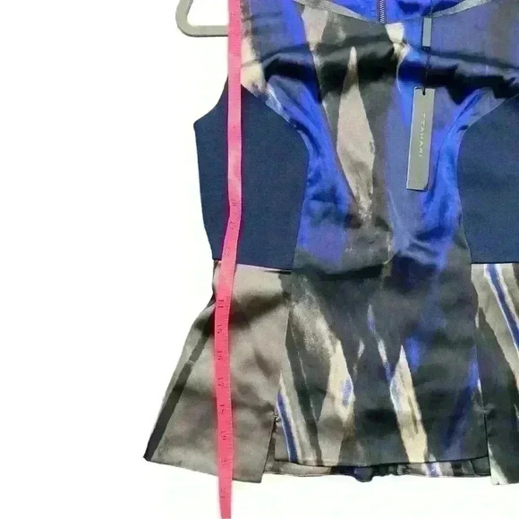 Tahari Fitted Peplum Blouse, XS - Picture 4 of 6